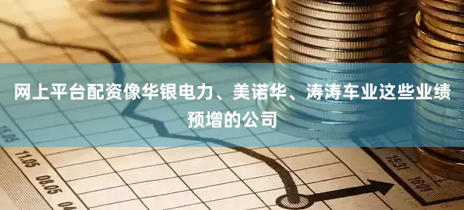 网上平台配资像华银电力、美诺华、涛涛车业这些业绩预增的公司