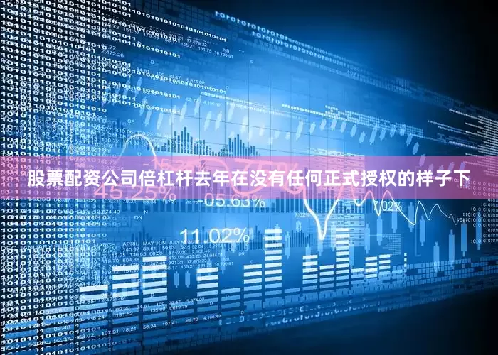 股票配资公司倍杠杆去年在没有任何正式授权的样子下
